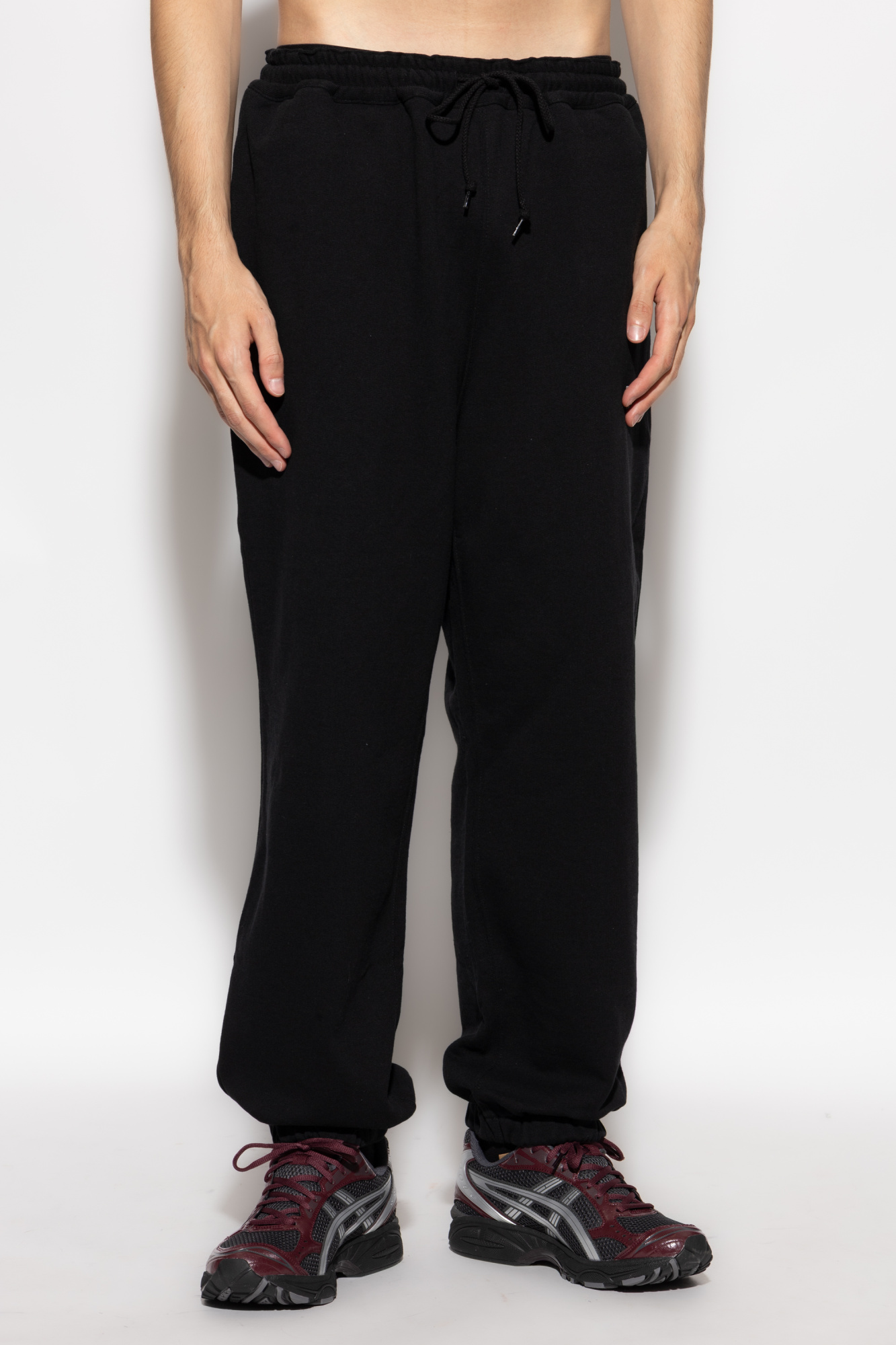 Black Sweatpants with printed logo Comme des Garçons Homme